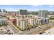 Condo community featuring balconies, a rooftop pool, and city views of Tampa, Florida at 1238 E Kennedy Blvd # 802, Tampa, FL 33602