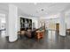 Open lounge area with hardwood floors, modern decor, and comfortable seating arrangements at 1238 E Kennedy Blvd # 802, Tampa, FL 33602