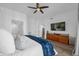 Bright main bedroom with wood floors and stylish decor, offering a comfortable retreat at 1238 E Kennedy Blvd # 802, Tampa, FL 33602