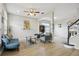 Bright living room with hardwood floors and an open floor plan at 29704 Eagle Station Dr, Wesley Chapel, FL 33543