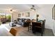 Bright and inviting living room with a spacious seating area and an adjacent dining space at 6131 Bahia Del Mar Blvd # 139, St Petersburg, FL 33715