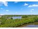 Picturesque water view featuring a serene lagoon and lush greenery under a partly cloudy sky at 24145 Blackbeard Blvd, Punta Gorda, FL 33955