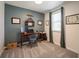 Cozy bedroom featuring a desk, workspace and neutral color scheme at 5703 New Paris Way, Ellenton, FL 34222