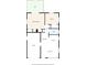 Detailed floor plan illustrating the layout of rooms, including bedrooms, kitchen, and living areas at 6220 Pershing Ne St, St Petersburg, FL 33702