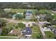 Aerial shot features a home near tennis courts and the baseball field at Brandon Park at 505 Hedge Row Rd, Brandon, FL 33510
