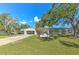 Brandon Park Community Center with lush green lawn, mature trees, and prominent signage at 505 Hedge Row Rd, Brandon, FL 33510