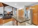 Spacious kitchen with a center island, and stainless steel refrigerator at 9503 Alice Ln, Riverview, FL 33578