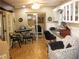 Versatile room featuring a work space, desk, and open doorway to another room with a bed at 7026 Lenape Cir, New Port Richey, FL 34653