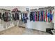 Walk-in closet with metal shelving and carpeted floor at 31840 Magna Gulf Loop, San Antonio, FL 33576