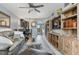 Comfortable living room open to the kitchen, and flooded with natural light at 3221 White Ibis Ct # C1, Punta Gorda, FL 33950
