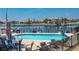 Waterfront home featuring a private pool with beautiful water views and outdoor seating at 3221 White Ibis Ct # C1, Punta Gorda, FL 33950