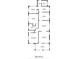 Detailed floor plan outlining the layout, dimensions, and room names for this property at 1424 14Th S St, St Petersburg, FL 33705
