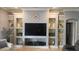 Living room with built ins and decor at 2668 Jablo Cir, North Port, FL 34288