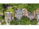The home includes a screened pool and patio with backyard view of the pond at 4605 Steel Dust Ln, Lutz, FL 33559