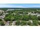This aerial view shows location of the home near nature preserve at 4605 Steel Dust Ln, Lutz, FL 33559