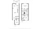 Two-story floor plan with dimensions detailing layouts for both the first and second floors at 10429 Heron Lake Dr, Riverview, FL 33578