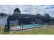Backyard view of a screened-in pool in a backyard setting at 2580 68Th S Ave, St Petersburg, FL 33712