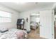 This bedroom features a mirror sliding door closet, light walls and ceiling fan at 5710 92Nd N Ter, Pinellas Park, FL 33782