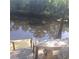 Peaceful dock with steps leading to the tranquil waters, perfect for nature lovers at 5148 Cyril Dr, Dade City, FL 33523