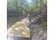 Dock and steps leading down to the river, perfect for outdoor enjoyment at 5148 Cyril Dr, Dade City, FL 33523