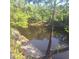 Beautiful waterfront view with a wooden dock extending into the calm river at 5148 Cyril Dr, Dade City, FL 33523
