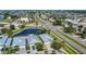 Expansive aerial shot captures a community close to canals and a main road, highlighting the location of the property at 6412 Coquina Island Cv, Apollo Beach, FL 33572