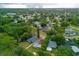 High aerial view showing the home's location within a leafy, residential neighborhood at 5651 Kelly N Dr, St Petersburg, FL 33703