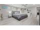 Bedroom featuring a ceiling fan, recessed lighting, and closet at 5651 Kelly N Dr, St Petersburg, FL 33703
