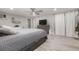 Bedroom features a ceiling fan, recessed lighting, and an air conditioner at 5651 Kelly N Dr, St Petersburg, FL 33703