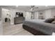 Bedroom showcasing recessed lighting, ceiling fan, and dresser at 5651 Kelly N Dr, St Petersburg, FL 33703