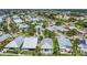 Aerial view of neighborhood and surrounding landscape of clear skies, and serene water views at 530 Bimini Bay Blvd, Apollo Beach, FL 33572