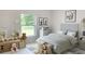 Cute room with a large window and decor for babies and small children at 1160 Edinburgh St, North Port, FL 34288