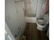 Compact bathroom with a shower-tub combo and modern fixtures at 10315 Cortez W Rd # 18D, Bradenton, FL 34210
