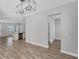 Open concept dining area with access to living area and kitchen at 3027 W Spruce St, Tampa, FL 33607