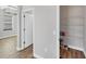 A walk-in pantry with wire shelving provides ample storage space at 3027 W Spruce St, Tampa, FL 33607
