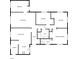 Detailed floorplan outlining the layout with the living room, bedrooms, bathrooms, and kitchen at 3410 Grove Street Cir, Tampa, FL 33610