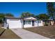 Well-maintained single-story home with an attached garage and a tidy lawn at 9235 Richwood Ln, Port Richey, FL 34668