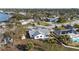 Beautiful aerial of the home's location with a canal view and lush landscaping at 105 12Th Sw St, Ruskin, FL 33570