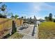 An inviting backyard featuring a picnic table near the boat dock at 105 12Th Sw St, Ruskin, FL 33570