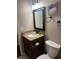 Bathroom featuring granite countertop vanity and modern fixtures at 1317 W Alicia Ave, Tampa, FL 33604
