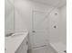 Clean bathroom featuring a single sink, quartz countertop, and a stand up shower at 14076 Crutchfield Ct, Parrish, FL 34219