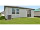 Well-maintained backyard with lush green lawn and house exterior at 14115 Crutchfield Ct, Parrish, FL 34219