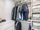 A well-organized closet space, featuring shelving units, hanging rods, and storage bins at 4601 Copper Ln, Plant City, FL 33566