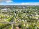 High angle view of a residential area featuring winding waterways and lush, green landscaping at 8231 Riverside Ne Dr, St Petersburg, FL 33702