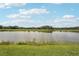 Scenic view of the pond from the backyard at 7728 Gilchrist Springs Dr, Parrish, FL 34219