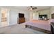 A spacious main bedroom showcases a large dresser and ample closet space at 13083 Burns Dr, Odessa, FL 33556