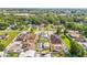 Expansive aerial view showcasing a property with lush surroundings and neighborhood charm at 10227 Parsons St, Tampa, FL 33615
