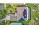 Drone shot of the roof of this home, highlighting solar panels at 18109 Kara Ct, Tampa, FL 33647