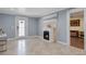 Inviting living room with a fireplace and elegant decor at 2110 W Farwell Dr, Tampa, FL 33603