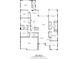 Detailed floor plan showcasing the layout of the home's main floor with dimensions at 4754 Manning Ct, Sarasota, FL 34240
